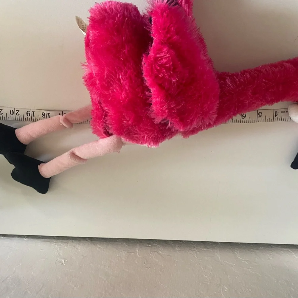 Dan Dee singing Pink Flamingo Macarena Christmas animated Santa hat NWT
